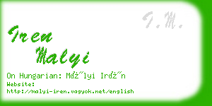 iren malyi business card